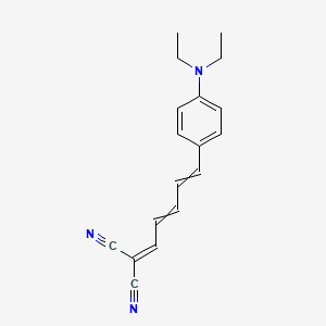 {5-[4-(Diethylamino)phenyl]penta-2,4-dien-1-ylidene}propanedinitrile