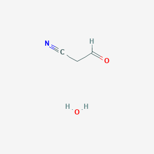 molecular formula C3H5NO2 B12558112 3-Oxopropanenitrile;hydrate CAS No. 144602-42-6