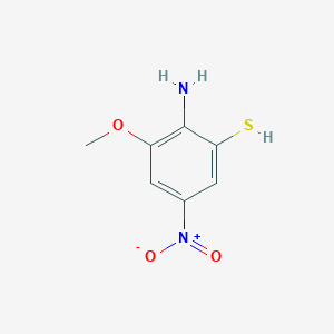 2-Amino-3-methoxy-5-nitrobenzene-1-thiol