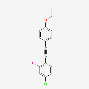 4-Chloro-1-[(4-ethoxyphenyl)ethynyl]-2-fluorobenzene