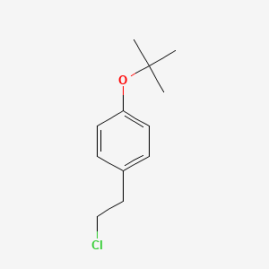 molecular formula C12H17ClO B12558144 1-tert-Butoxy-4-(2-chloroethyl)benzene CAS No. 162516-41-8