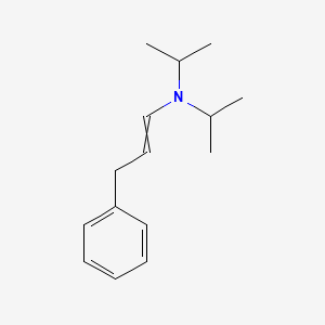 molecular formula C15H23N B12558151 3-Phenyl-N,N-di(propan-2-yl)prop-1-en-1-amine CAS No. 143236-91-3