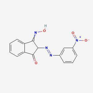 3-(Hydroxyimino)-2-[(E)-(3-nitrophenyl)diazenyl]-2,3-dihydro-1H-inden-1-one