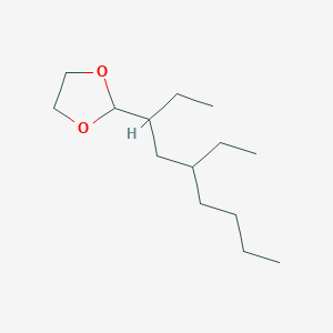 molecular formula C14H28O2 B12558198 2-(5-Ethylnonan-3-YL)-1,3-dioxolane CAS No. 174675-29-7