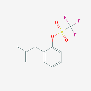 molecular formula C11H11F3O3S B12558202 2-(2-Methylprop-2-en-1-yl)phenyl trifluoromethanesulfonate CAS No. 192929-00-3