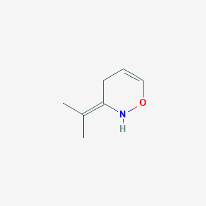 molecular formula C7H11NO B12558212 3-(Propan-2-ylidene)-3,4-dihydro-2H-1,2-oxazine CAS No. 143740-01-6