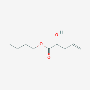 molecular formula C9H16O3 B12558228 4-Pentenoic acid, 2-hydroxy-, butyl ester CAS No. 193553-13-8