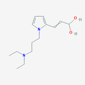 3-{1-[3-(Diethylamino)propyl]-1H-pyrrol-2-yl}prop-2-ene-1,1-diol