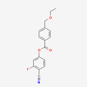 4-Cyano-3-fluorophenyl 4-(ethoxymethyl)benzoate