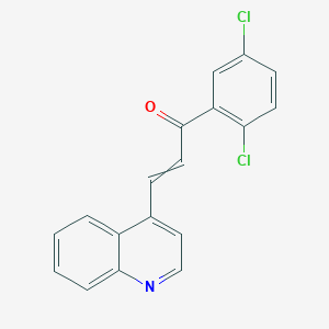 1-(2,5-Dichlorophenyl)-3-(quinolin-4-yl)prop-2-en-1-one