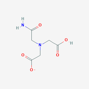 molecular formula C6H9N2O5- B1255827 2,2'-[(2-Amino-2-oxoethyl)imino]diacetate(1-) 