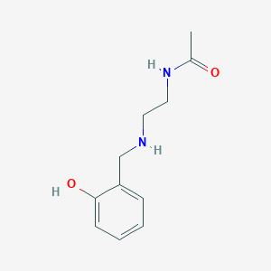 molecular formula C11H16N2O2 B12558296 N-[2-[(2-hydroxyphenyl)methylamino]ethyl]acetamide 