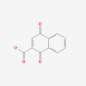 molecular formula C11H5O4- B1255832 1,4-Diketo-2-naphthoate 