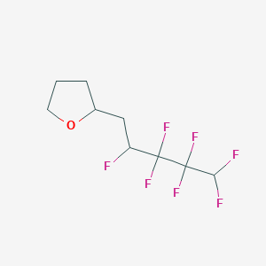 molecular formula C9H11F7O B12558353 2-(2,3,3,4,4,5,5-Heptafluoropentyl)oxolane CAS No. 194348-01-1