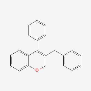 molecular formula C22H18O B12558358 3-Benzyl-4-phenyl-2H-1-benzopyran CAS No. 192382-60-8