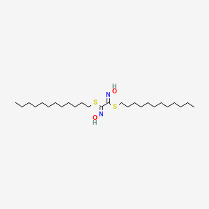 molecular formula C26H52N2O2S2 B12558368 didodecyl (1Z,2Z)-N,N'-dihydroxyethanediimidothioate 