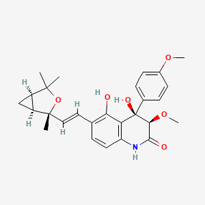 molecular formula C27H31NO6 B1255838 Aspoquinolone A 