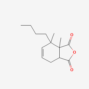 molecular formula C14H20O3 B12558380 4-Butyl-3a,4-dimethyl-3a,4,7,7a-tetrahydro-2-benzofuran-1,3-dione CAS No. 144641-03-2