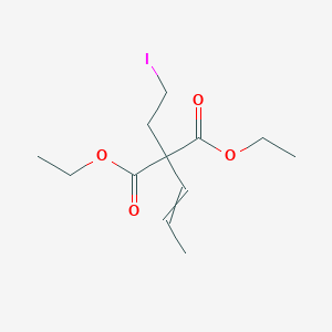 Diethyl (2-iodoethyl)(prop-1-en-1-yl)propanedioate