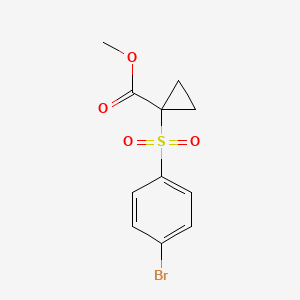 Cyclopropanecarboxylic acid, 1-((4-bromophenyl)sulfonyl)-, methyl ester