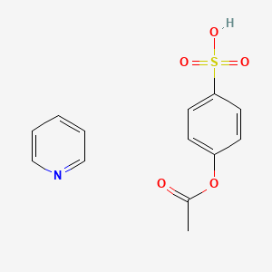 4-(Acetyloxy)benzene-1-sulfonic acid--pyridine (1/1)