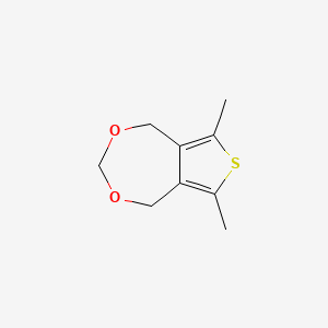 molecular formula C9H12O2S B12558434 6,8-Dimethyl-1H,3H,5H-thieno[3,4-e][1,3]dioxepine CAS No. 143756-02-9