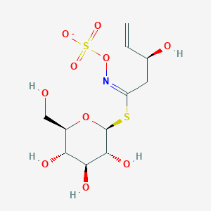 molecular formula C11H18NO10S2- B1255844 (S)-2-hydroxy-3-butenyl glucosinolate 