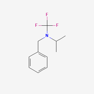 molecular formula C11H14F3N B12558470 N-Benzyl-N-(trifluoromethyl)propan-2-amine CAS No. 143490-29-3