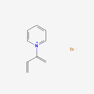 molecular formula C9H10BrN B12558502 Pyridinium, 1-(1-methylene-2-propenyl)-, bromide CAS No. 156644-62-1