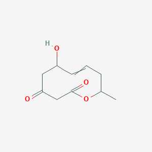 6-Hydroxy-10-methyl-5,6,9,10-tetrahydro-2H-oxecine-2,4(3H)-dione