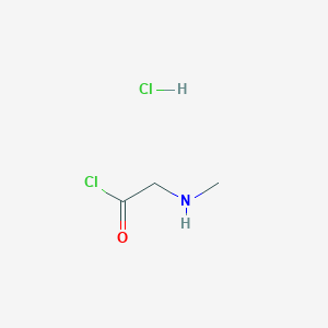 molecular formula C3H7Cl2NO B12558528 Acetyl chloride, (methylamino)-, hydrochloride CAS No. 146751-69-1