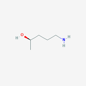 molecular formula C5H13NO B12558533 2-Pentanol, 5-amino-, (R)- CAS No. 183668-70-4