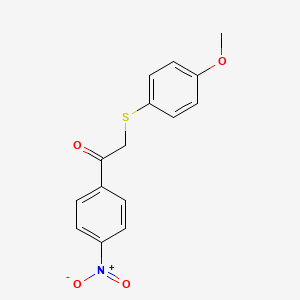 2-[(4-Methoxyphenyl)sulfanyl]-1-(4-nitrophenyl)ethan-1-one