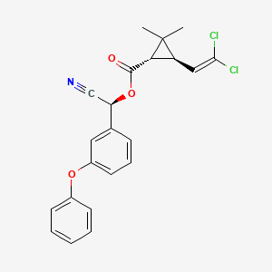 molecular formula C22H19Cl2NO3 B1255854 (1S)-trans-(alphaS)-cypermethrin CAS No. 83860-31-5