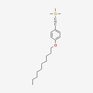 {[4-(Decyloxy)phenyl]ethynyl}(trimethyl)silane