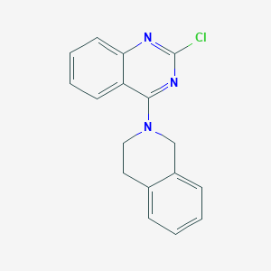 molecular formula C17H14ClN3 B12558578 2-Chloro-4-(3,4-dihydroisoquinolin-2(1h)-yl)quinazoline CAS No. 167648-82-0