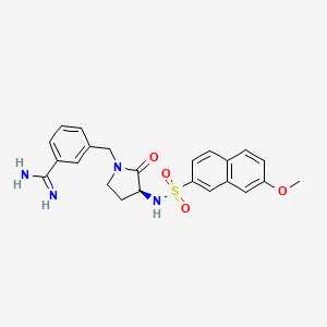 Benzenecarboximidamide,3-[[(3S)-3-[[(7-methoxy-2-naphthalenyl)sulfonyl]amino]-2-oxo-1-pyrrolidinyl]methyl]-