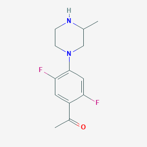 Ethanone, 1-[2,5-difluoro-4-(3-methyl-1-piperazinyl)phenyl]-