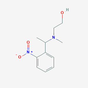 molecular formula C11H16N2O3 B12558606 2-{Methyl[1-(2-nitrophenyl)ethyl]amino}ethan-1-ol CAS No. 188978-98-5