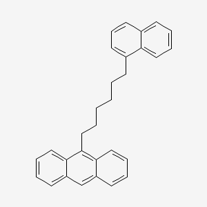 molecular formula C30H28 B12558609 9-[6-(Naphthalen-1-YL)hexyl]anthracene CAS No. 188719-97-3