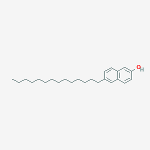 molecular formula C24H36O B12558619 6-Tetradecylnaphthalen-2-OL CAS No. 144850-50-0