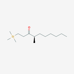 (4R)-4-Methyl-1-(trimethylsilyl)decan-3-one