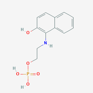 2-[(2-Hydroxynaphthalen-1-yl)amino]ethyl dihydrogen phosphate