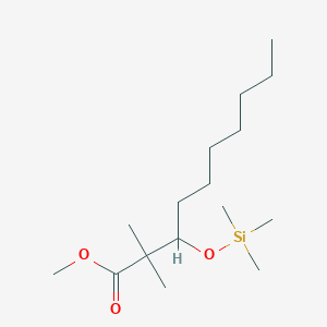 Decanoic acid, 2,2-dimethyl-3-[(trimethylsilyl)oxy]-, methyl ester