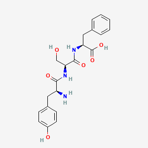 molecular formula C21H25N3O6 B12558680 Tyr-Ser-Phe CAS No. 144678-04-6