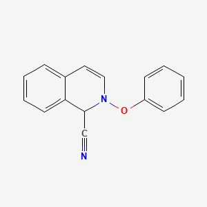 molecular formula C16H12N2O B12558699 2-Phenoxy-1,2-dihydroisoquinoline-1-carbonitrile CAS No. 142714-79-2