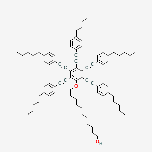 11-{Pentakis[(4-pentylphenyl)ethynyl]phenoxy}undecan-1-ol