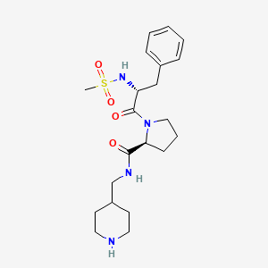 N-(Methanesulfonyl)-D-phenylalanyl-N-[(piperidin-4-yl)methyl]-L-prolinamide