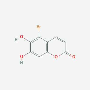 5-Bromo-6,7-dihydroxy-2H-1-benzopyran-2-one