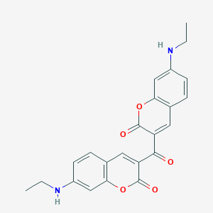 3,3'-Carbonylbis[7-(ethylamino)-2H-1-benzopyran-2-one]